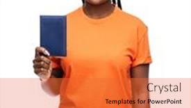  Presentation with people - Slides featuring people-identity-and-citizenship-concept background and a red colored foreground