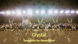  Presentation with basketball court - Beautiful PPT layouts featuring people in a basketball backdrop and a tawny brown colored foreground