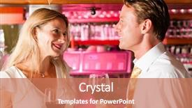  Presentation with business hotel - Colorful PPT layouts enhanced with people in a hotel bar backdrop and a  colored foreground