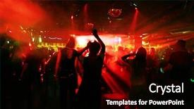  Presentation with club - Slide deck enhanced with people in an underground club background and a black colored foreground