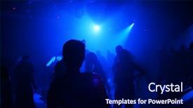  Presentation with young people in the club - Amazing theme having people in an underground club backdrop and a  colored foreground