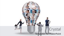  Presentation with diversity - Slide deck consisting of people-in-idea-and-diversity background and a light gray colored foreground