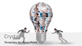  Presentation with diversity - PPT layouts featuring people-in-idea-and-diversity background and a light gray colored foreground