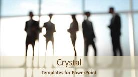  Presentation with office mix of people - Amazing presentation theme having people in office mixed media backdrop and a  colored foreground