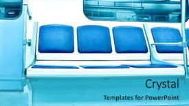  Presentation with light blue dna - PPT layouts featuring new approach - contemporary light blue illuminated carriage background and a cyan colored foreground