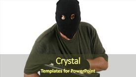  Presentation with black-people - Amazing presentation theme having people isolated on white room backdrop and a  colored foreground