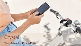  Presentation with people street - Slide deck enhanced with people-leisure-and-lifestyle-close background and a lemonade colored foreground