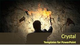  Presentation with lost people - PPT theme with people lost money - he is searching for solution background and a  colored foreground