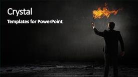  Presentation with lost people - Slide deck featuring people lost money - he is searching for solution background and a dark gray colored foreground