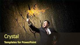  Presentation with lost people - Beautiful slide deck featuring people lost money - he is searching for solution backdrop and a tawny brown colored foreground