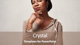  Presentation with thinking - Presentation with people matter - thinking african woman background and a coral colored foreground