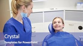  Presentation with health-care - Amazing PPT layouts having people medicine stomatology and health backdrop and a cobalt blue colored foreground