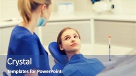  Presentation with health-care - PPT theme enhanced with people-medicine-stomatology-and-health background and a ocean colored foreground