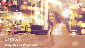  Presentation with music instruments - Slide deck with people musical instruments and entertainment background and a coral colored foreground