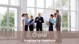  Presentation with flip chart - Beautiful theme featuring people-planning-and-strategy-concept backdrop and a gray colored foreground