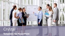  Presentation with flip chart - Beautiful presentation featuring people-planning-and-strategy-concept backdrop and a gray colored foreground