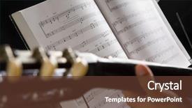  Presentation with guitar - Amazing presentation having people playing guitar with musical backdrop and a tawny brown colored foreground