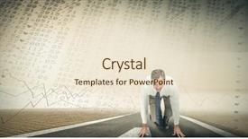  Presentation with ready - PPT theme featuring people ready to start race background and a lemonade colored foreground