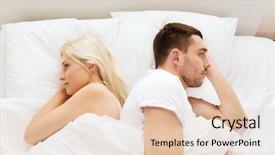  Presentation with people conflict - PPT theme consisting of disagreement couples - people relationship difficulties conflict background and a lemonade colored foreground