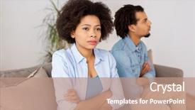  Presentation with people conflict - Presentation theme enhanced with r - people relationship difficulties conflict background and a coral colored foreground