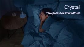  Presentation with african people - Beautiful presentation theme featuring people-relax-and-comfort-concept backdrop and a navy blue colored foreground