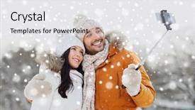  Presentation with season - Slide deck consisting of people-season-love-technology background and a white colored foreground