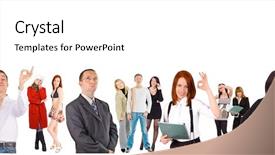  Presentation with career portfolio - Cool new presentation theme with people series in my portfolio backdrop and a  colored foreground