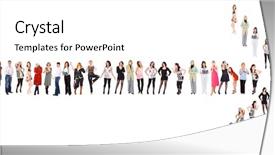  Presentation with groups - Presentation theme enhanced with people series in my portfolio background and a white colored foreground