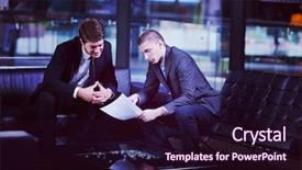  Presentation with shaking hands - Amazing presentation theme having people shaking hands make deal backdrop and a  colored foreground