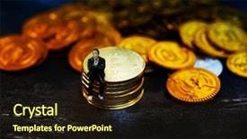  Presentation with digital - PPT layouts having people sitting above digital currency background and a wine colored foreground