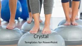  Presentation with elderly people and exercise - Audience pleasing theme consisting of space fragment hot batik background backdrop and a gray colored foreground