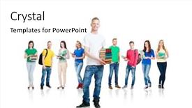  Presentation with college students - Amazing slides having  backdrop and a  colored foreground