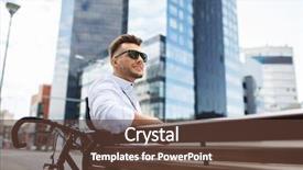  Presentation with man sitting bench - Presentation having people style leisure and lifestyle - happy smiling young man with bicycle sitting on city bench background and a tawny brown colored foreground