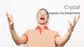  Presentation with winning - Presentation theme having people-success-triumph-victory-winning background and a white colored foreground