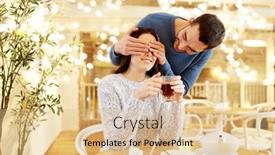  Presentation with dating - PPT layouts having people-surprise-and-dating-concept background and a lemonade colored foreground