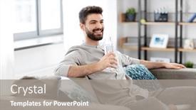  Presentation with sustainability - Audience pleasing slide deck consisting of people-sustainability-and-leisure-concept backdrop and a gray colored foreground