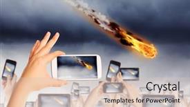  Presentation with falling person - PPT layouts enhanced with people taking photos of falling background and a lemonade colored foreground