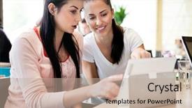  Presentation with underage drinking two teenagers having - Presentation design featuring people talking restaurant - two teenagers with digital tablet background and a coral colored foreground