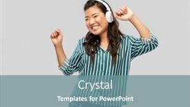  Presentation with asian music - Slides featuring people-technology-and-audio-equipment background and a seafoam green colored foreground