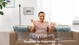  Presentation with african people - Slides with people-technology-and-leisure-concept background and a coral colored foreground