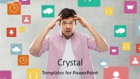  Presentation with mind - Beautiful PPT theme featuring people technology and mind concept backdrop and a soft green colored foreground