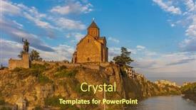  Presentation with people enjoying - PPT layouts having people-tourists-enjoying-view background and a tawny brown colored foreground