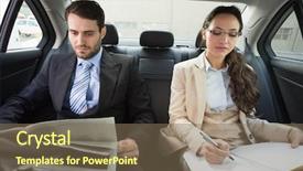  Presentation with team working together - Theme consisting of people transportation - young business team working together background and a violet colored foreground