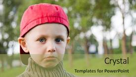  Presentation with sad - Slide deck consisting of people trouble - sad small boy in red background and a  colored foreground