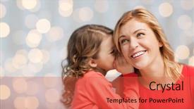  Presentation with love mother - Amazing slide deck having people trust love family backdrop and a red colored foreground