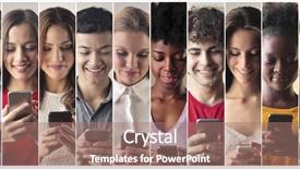  Presentation with smart - Amazing slide deck having people use the smart backdrop and a coral colored foreground