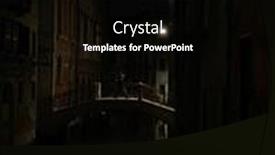  Presentation with venice - Amazing slide set having people-walking-on-a-bridge backdrop and a black colored foreground