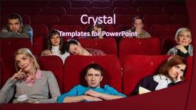  Presentation with business people moving gear - Slides enhanced with girl reads a tablet into nature on a blanket background and a dark gray colored foreground