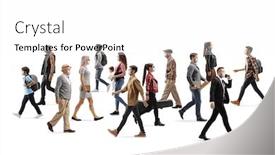  Presentation with face masks - Audience pleasing PPT layouts consisting of people-wearing-protective-face-masks backdrop and a white colored foreground