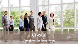  Presentation with people talking - Beautiful slides featuring people-work-and-corporate-concept backdrop and a gray colored foreground